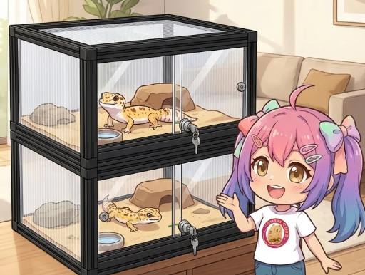 ブラックフレームのシックなケージ